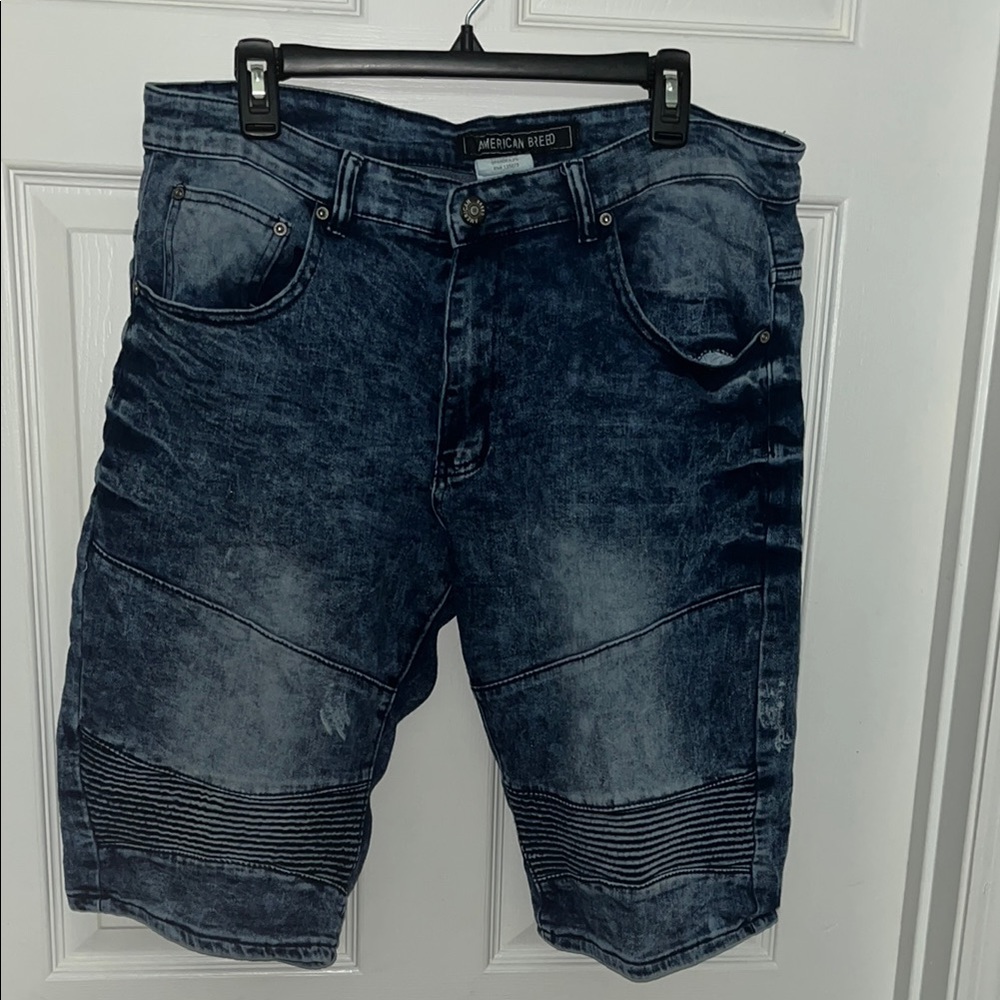 Men's Blue Denim Shorts